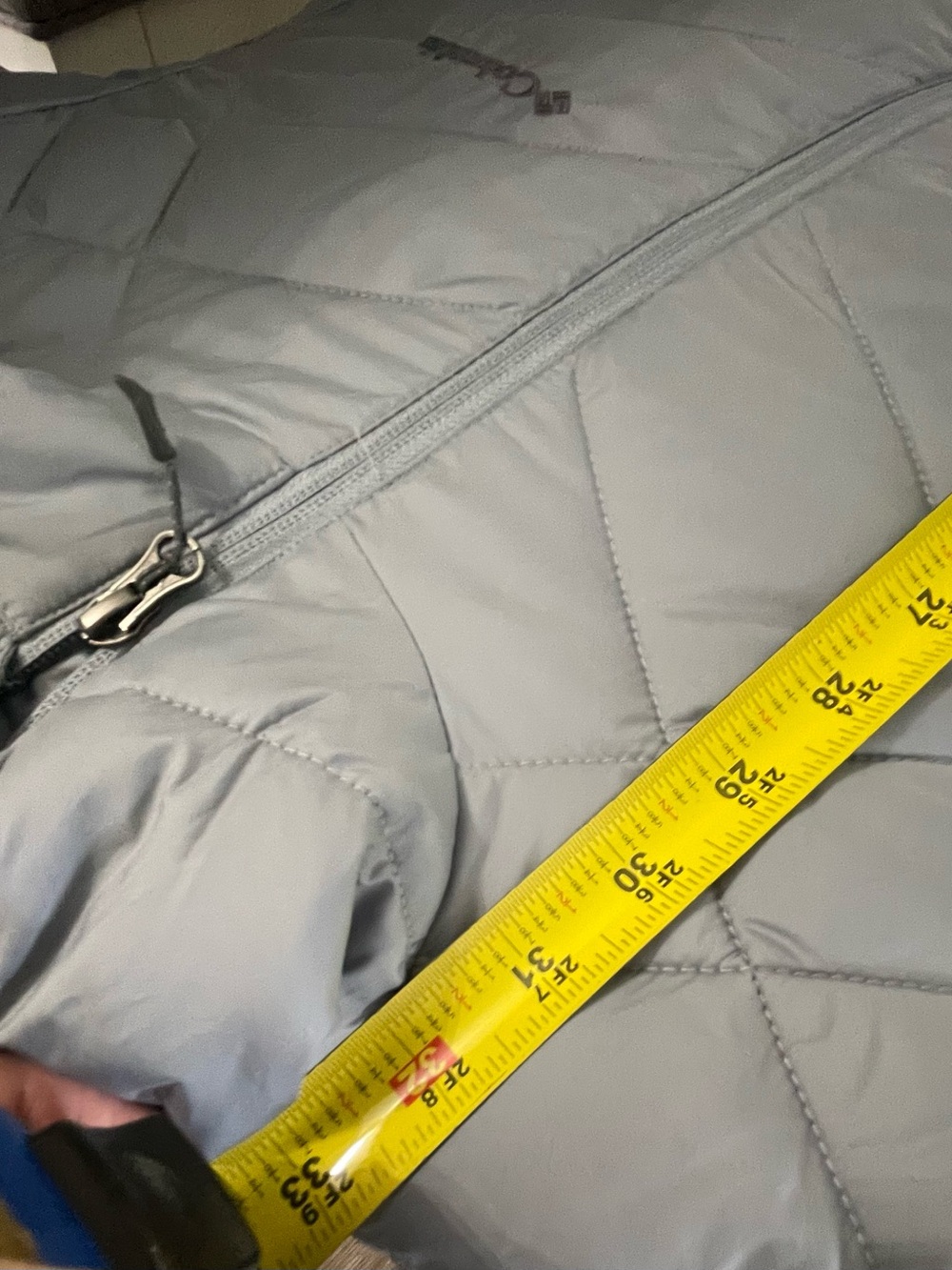 Columbia Omni-Heat Women's Gray Hooded Puffer Jacket Insulated Full Zip S - Picture 9 of 11